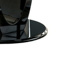 thumbnail image 4 of Wood and Glass Counter Height Table with O Shaped Base, Black, 4 of 5