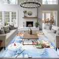 thumbnail image 4 of Winter Dog 5'x8' Area Rug for Living Room, Cute Cat Snowman Snowflake Washable Non-Slip Rugs for Bedroom Nursery Dining Room, StainResistant Low-Pile Kitchen Carpet Large Entryway Rugs, 4 of 9