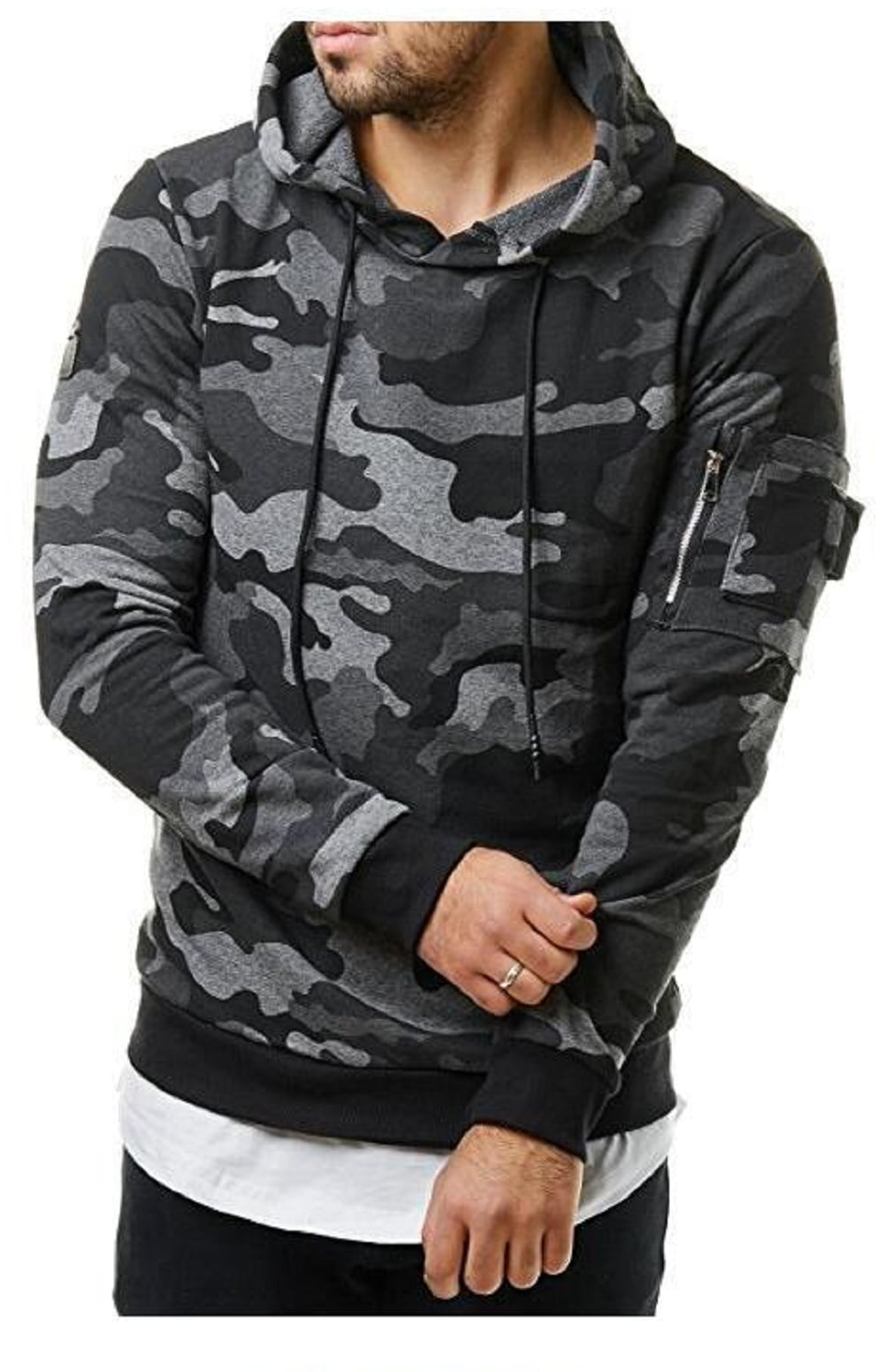 Men Fleece Sweatshirt Autumn Winter 