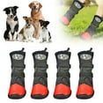 thumbnail image 3 of Bottes de Protection pour Animaux de Compagnie Toutes Saisons Semelle Durable avec Bandes Réfléchissantes pour Marche en Plein Air Randonnée et Course Aventures, 3 of 5