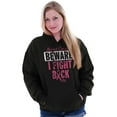 thumbnail image 3 of Beware Fight Back Breast Cancer Pink Hoodie Sweatshirt Women Brisco Brands S, 3 of 6