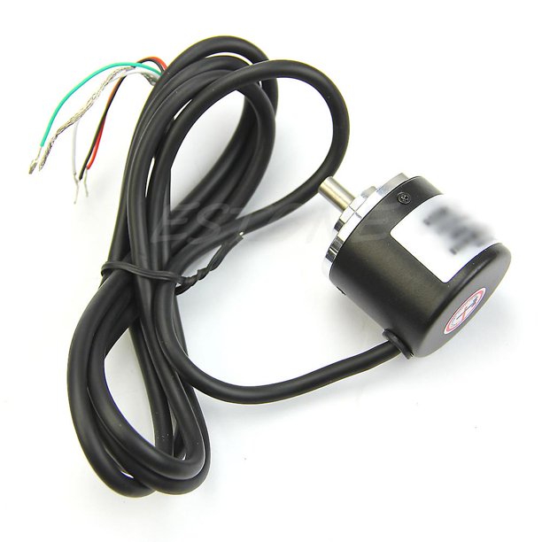 A black black Nuevo Codificador 600 P / R 5v-24v Rotativo Incremental Ab 2 fases 6mm eje + acoplamiento