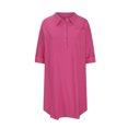 thumbnail image 4 of Guieoi Dress for Women under $10.00 Plus Size Fashion Women's Casual Sexy Long Sleeve Dress Pink Black*Friday/Cyber*Monday, 4 of 6