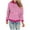 B Hot Pink, variant on Horkkom Hoodies for Women Plus Size Striped Print Pullover Sweatshirts Casual Long Sleeve Hoodies with Pocket Drawstring XXXL