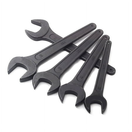 

SENRISE Open Ended Wrench Repair Wrench Steel Indoor Outdoor Use Size 19mm Black