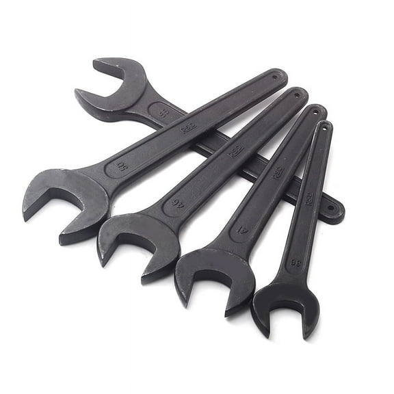 SENRISE Open Ended Wrench Repair Wrench Steel Indoor Outdoor Use Size 17mm Black