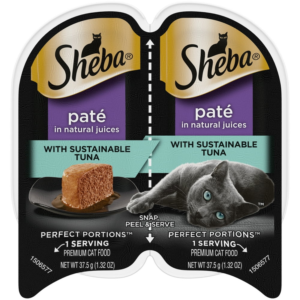 SHEBA Wet Cat Food Pate With Sustainable Tuna (24) 2.6 oz. PERFECT