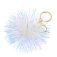 thumbnail image 5 of MRLESS Sparkling Glitter Pom Pom Keychain with Tassel Charm, Cute Handbag Pendant for Women and Girls Accessories, 5 of 6