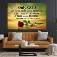 thumbnail image 3 of God Inspirational Faith Canvas Wall Art Red Rose Print Motivational Quote Mess to Message Test to Testimony Trial to Triumph Home Decor, 3 of 8