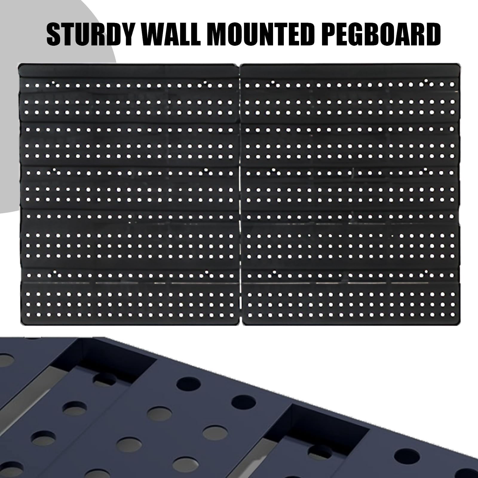 Extra Large 90PCS Wall Mounted Storage Bins Organizer, Plastic Screw & Bolt Storage Rack with Pegboard, Nut & Hardware Organizer for Garage, Workshop, Craft Room (Yellow & Black)