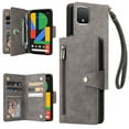 thumbnail image 1 of Case for Google Pixel 4 Magnetic Leather Zipper Wallet Cover Card Holder, 1 of 5