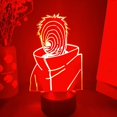 thumbnail image 3 of Lámparas Led 3d Uchiha Obito Figura 3d Lámpara de Noche Visual Sensor Táctil Led Otaku Luces Resplandecientes Lámparas de Anime para Dormitorio Escritorio Art Deco Luz Sala de Juegos Decoración Feliz Sencillez, 3 of 5