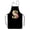 Monogrammed-s, variant on Floral Monogrammed Apron For Women, Small, Black
