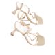 thumbnail image 2 of Mujeres cuadrado punta abierta tacón alto moda elegante mujer baile cadena cuadrado dedo del pie zapatos oro 36, 2 of 8
