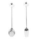 thumbnail image 1 of 1 set de Halloween Spoon Kit de horquilla de acero inoxidable Spoon Coffee Spoon Fork Ghost Waterware de Halloween, 1 of 6