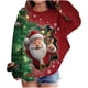 thumbnail image 2 of Blusas y camisas de manga larga con cuello redondo para niños Estampados navideños de manga larga Casual Suelto Forro polar para mayor calidez Sudadera con capucha de manga larga con cuello redondo pa, 2 of 4