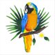 thumbnail image 1 of Metal Parrot Wall Art Decor Outdoor Birds Wall Fence Decorations A, 1 of 5