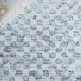 thumbnail image 6 of SAFAVIEH Malibu Lorenzo Geometric Polyester Machine Washable Runner Rug, Grey/Aqua, 2'6" x 8', 6 of 7