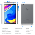 thumbnail image 7 of VANKYO S20 MatrixPad 10" Octa-Core Processor 3GB RAM 32GB ROM 8MP Rear Camera, Android 9.0 Pie, IPS HD Display, 5G WiFi, GPS, Metal Body, Gray, 7 of 7