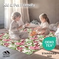 thumbnail image 4 of ODIKA 8'x10' Machine Washable Non-Slip Area Rug, Enchanted Rose Garden Pillow Making Supplies High Traffic Rug, Pink, 640544, 4 of 5