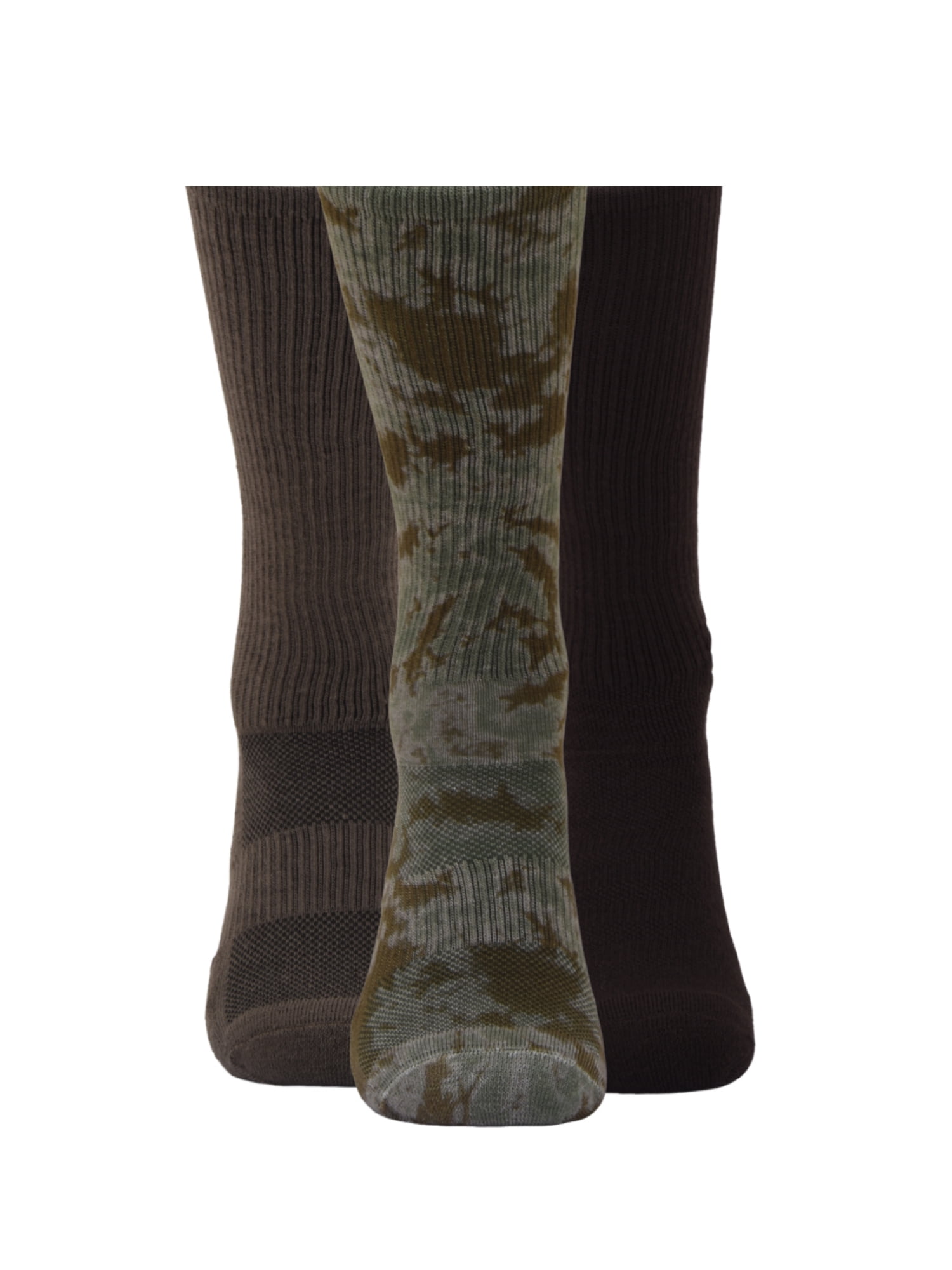 Athletic Works Printed Crew Socks Boys 3-Pack Shoe Size S (4-8.5) - L (3-9)