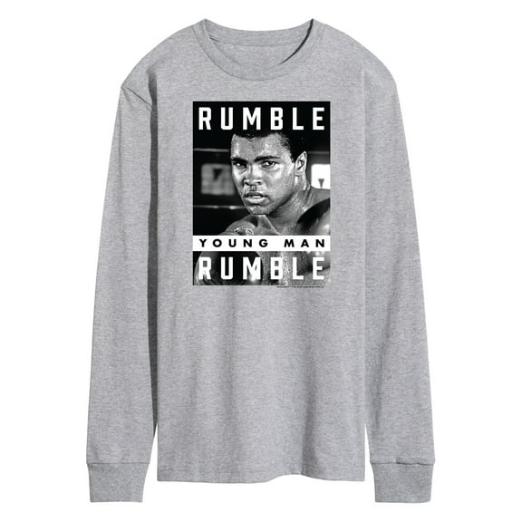 Muhammad Ali - Boxing Legend - Rumble Young Man Rumble - Men's Long Sleeve T-Shirt