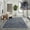 Black/Gray, variant on SAFAVIEH Arizona Shevon Trellis Polyester Machine Washable Runner Rug, Gray/Ivory, 2'6" x 8'