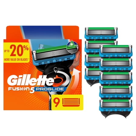 Gillette Fusion5 ProGlide Razor Blades, 5-Blade Refills for Men, 9 Count