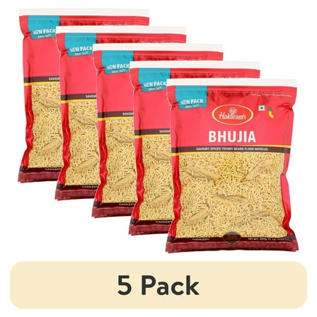 (5 pack) Haldiram's Spicy Bhujia Snack Crackers, 14.10 oz