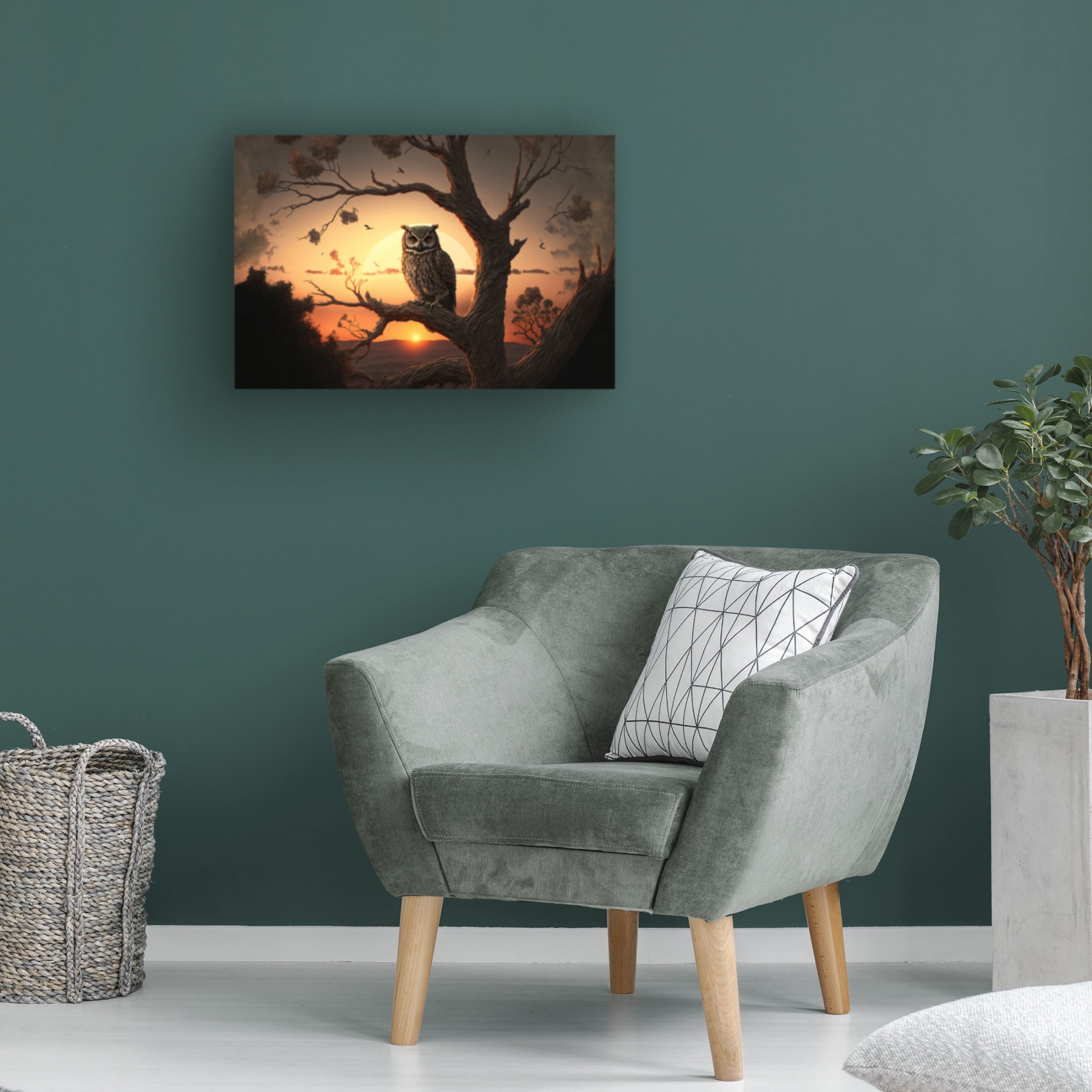 Canvas Wall Art - Ray Heere 'Woodland Animals 11' Wall Art for Living Room, Bedroom, or Office Décor by Trademark Fine Art - 32 x 22 Inches