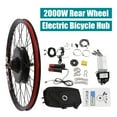 thumbnail image 4 of 26'' Rear Wheel 72V 2000W Electric Bicycle Conversion Kit E Bike Hub Motor W/LCD, 4 of 12