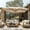 Beige, variant on Alpha Joy 12x9ft Outdoor Patio Umbrella Large Rectangle Offset Cantilever Double Umbrella with 360°Rotation, Beige