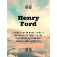thumbnail image 2 of ArtsyQuotes 12x14 Black Ornate Wood Framed with Double Matting Museum Art Print Titled - Henry Ford Quote: Joy in Work, 2 of 4