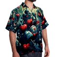 thumbnail image 2 of Love Men's Short Sleeve Hawaiian Beach Shirts, Casual Printed Button Down Spread Collar Tops, Summer Unisex Style, 2 of 6