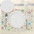 thumbnail image 3 of Ambesonne Floral Place Mats Set of 4, Colorful Graphic Garden, Standard Size, Multicolor, 3 of 6