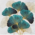 thumbnail image 1 of Kits de punto de cruz, kits de inicio de bordado para relajación, principiantes DIY 11CT 3 hilos - Hojas de Ginkgo Liloba, patrón preimpreso fácil de coser para decoración del hogar (impreso), 1 of 5