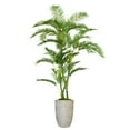 thumbnail image 1 of Vintage Home Artificial Real Touch 6.67 Feet Palm Tree With Fiberstone Planter, 1 of 5