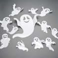 thumbnail image 2 of 25 Pcs Halloween Wall Decals 3D Ghost Wall Decor Reusable Self-Adhesive Vinyl Halloween Wall Stickers Happy Halloween Decorations Black White Spooky B, 2 of 4