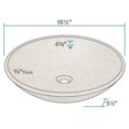 thumbnail image 5 of MR Direct 850-Tan Granite Vessel Sink Ensemble with Antique Bronze finish 731 faucet, pop-up drain, and sink ring, 5 of 6