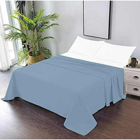 100% Cotton Double Bedsheets Size - 81 X 96 Inches, Grey | 750 Thread Count Sateen Finish Luxuries - Ideal For Guest Room, Hotel Quality | 1 Piece Bed Sheet