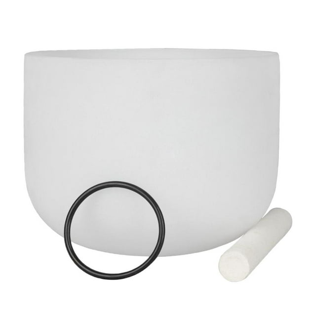 1 Pieza Cuenco de Canto bowl con Mazo de Cristal 10 Pulgadas Percusión de Mano para Principiantes Producción Instrumentos Musicales Baoblaze Crystal Singing Bowl