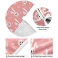 thumbnail image 2 of FMSHPON Easter Tree Skirt Colorful Eggs Bunny Xmas Christmas Tree Skirt Stand Mat for Holiday Party Decoration Indoor Outdoor 48 inches, 2 of 6