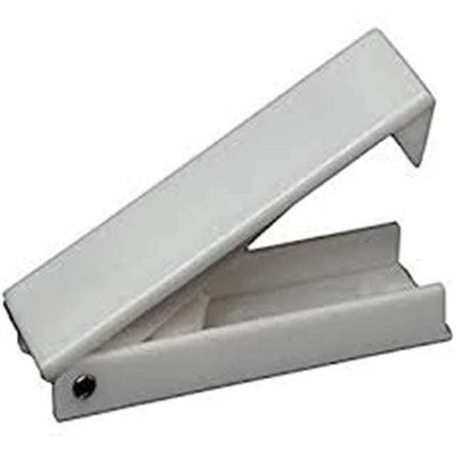 Rounded Baggage Door Catch - Colonial White