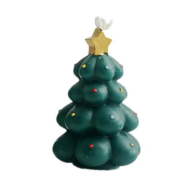 Árbol de Navidad Luces Árbol de Navidad Vela Perfumada Atmósfera Regalo Hecha a Mano Vela Perfumada Simulación de la Vela de Navidad Ornamentos Del Árbol de Navidad