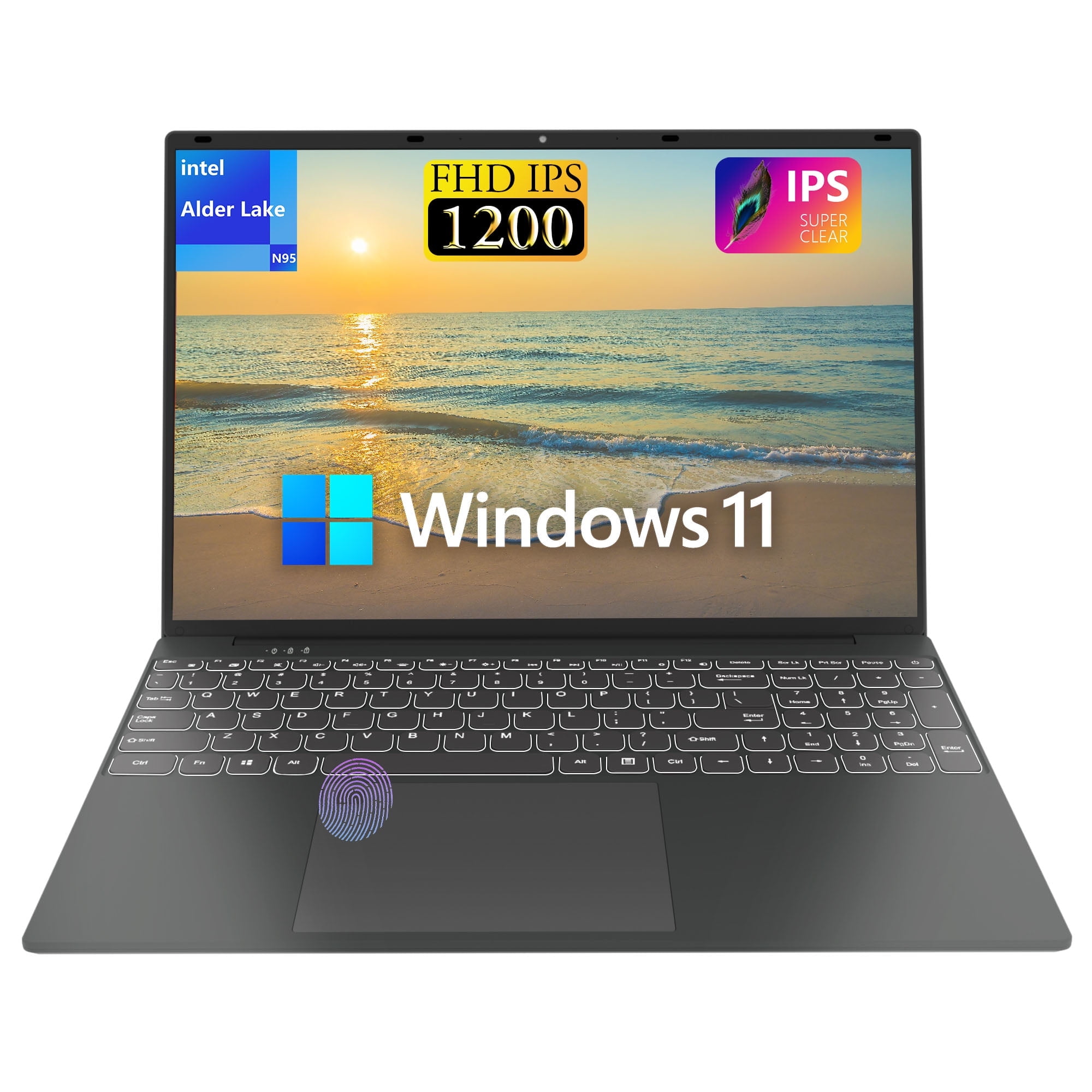 SANPTENT 16 inch Windows 11 Pro Laptop 16GB RAM 512GB SSD