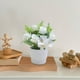 thumbnail image 5 of Flores Artificiales para la Decoración Decoración de Plantas Verdes Simuladas, Plantas en Macetas Pequeñas, Flores de Plástico, Flores Artificiales, Arreglo Floral Simulado, Bonsai, 5 of 6