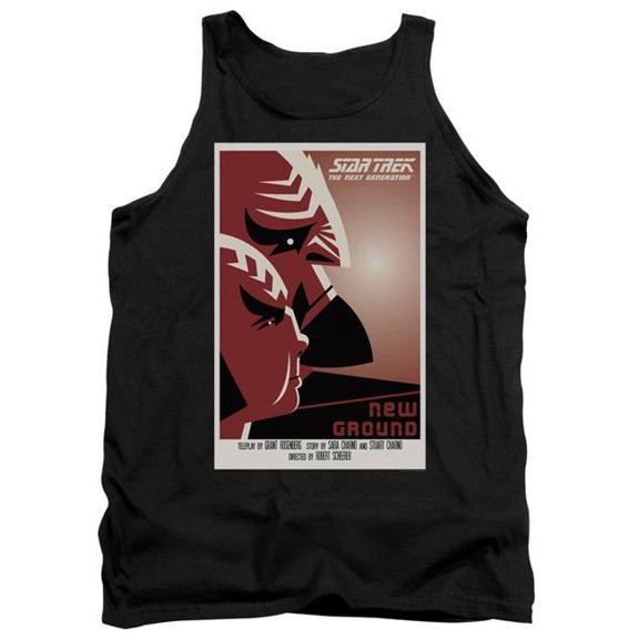 Trevco CBS2126B-TK-1 Star Trek & Tng Season 5 Episode 10 Adult Cotton Tank Top, Black - Small