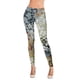 thumbnail image 2 of Gibobby Leggings de yoga para mujer Leggings para mujer Casual patrón de flores estiramiento cintura alta Floral impreso Yoga correr diario Fitness (Gris oscuro,M), 2 of 4