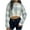 Sky Blue-Sweater, variant on Qetyuw Cropped Sweater for Women Plaid Loose Fit Crew Neck Long Sleeve Sweaters Chunky Casual Checkered Pullover Jumpers