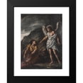 thumbnail image 2 of Giovanni Battista Caracciolo 19x24 Black Modern Framed Museum Art Print Titled - Tobias and the Angel, 2 of 5